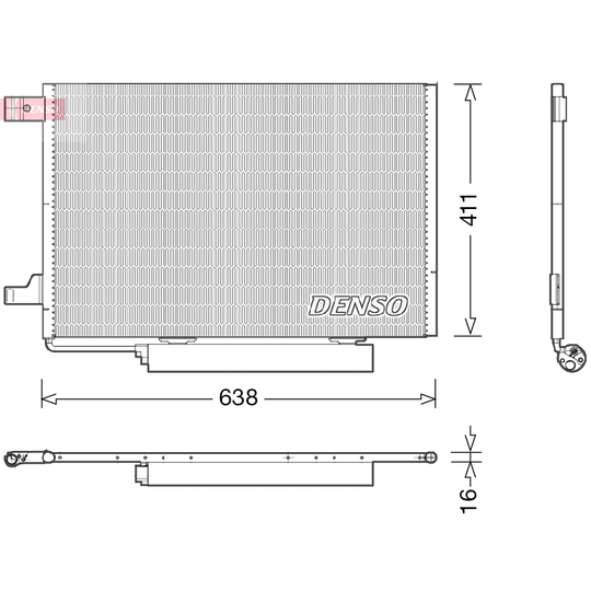 DCN17006 - Condenser, air conditioning 