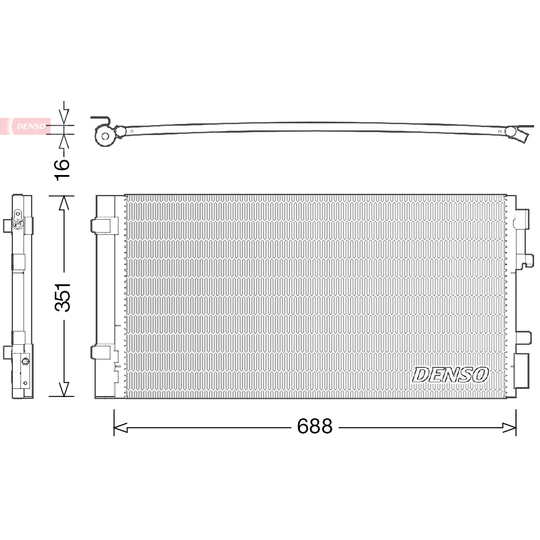 DCN23034 - Condenser, air conditioning 