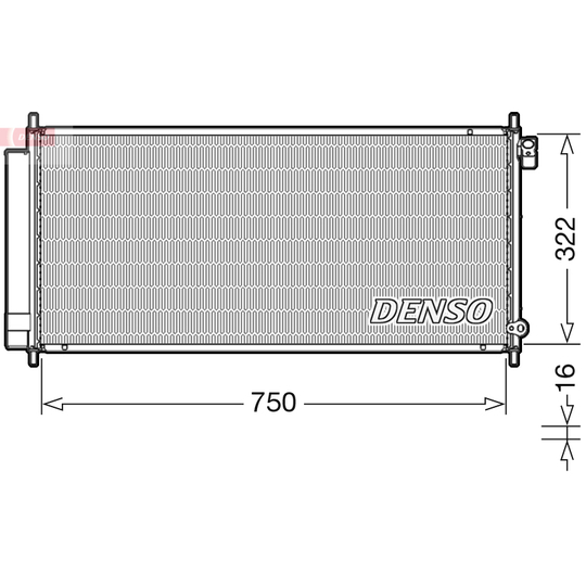 DCN40017 - Condenser, air conditioning 