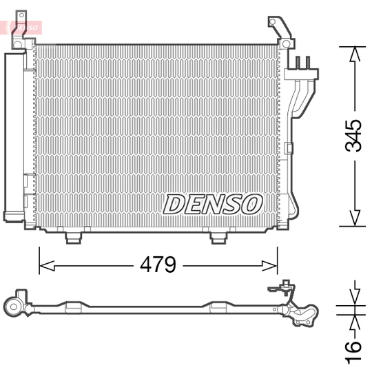 DCN41002 - Condenser, air conditioning 