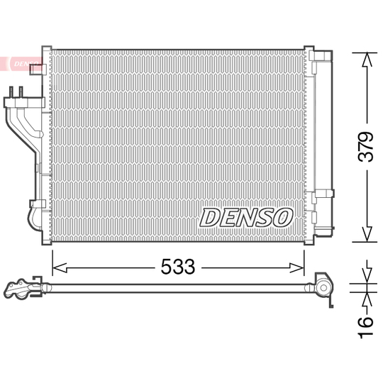 DCN41004 - Condenser, air conditioning 
