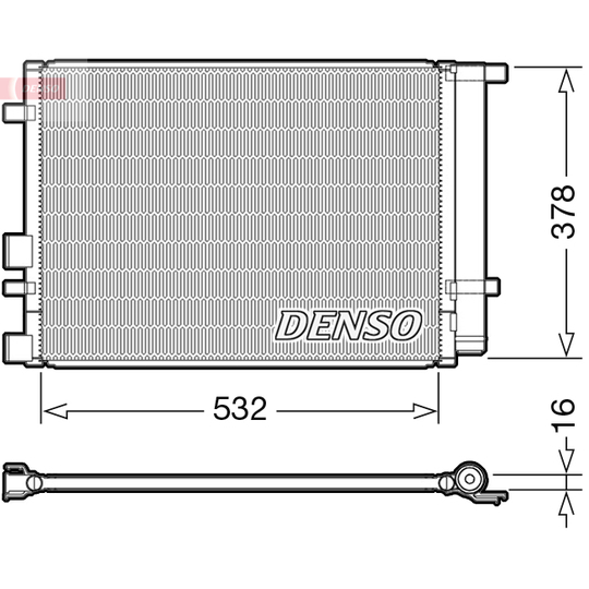 DCN41005 - Condenser, air conditioning 