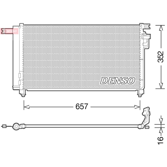 DCN43001 - Lauhdutin, ilmastointilaite 