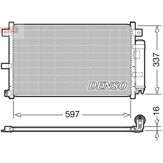 DCN44001 - Kondensor, klimatanläggning 