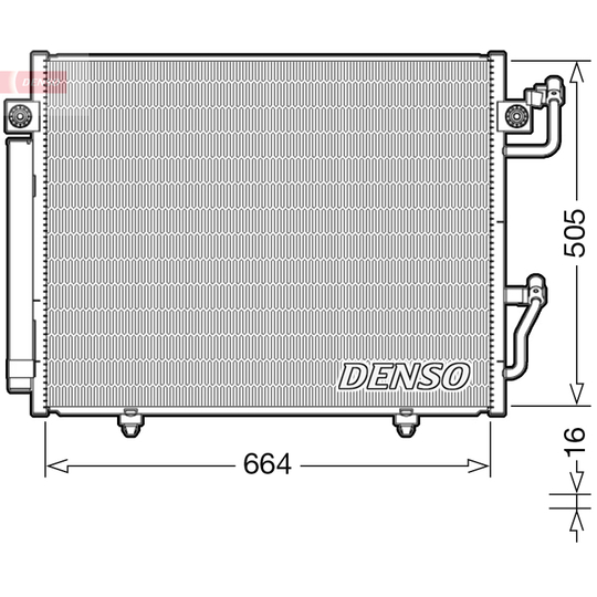 DCN45005 - Kondensor, klimatanläggning 