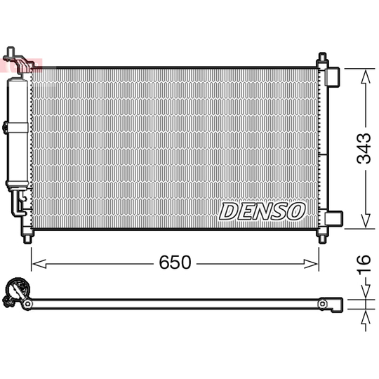 DCN46007 - Kondensor, klimatanläggning 