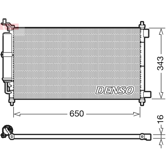 DCN46020 - Condenser, air conditioning 