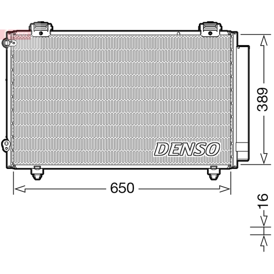 DCN50023 - Kondensor, klimatanläggning 