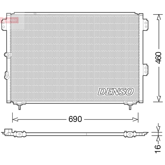 DCN50033 - Condenser, air conditioning 