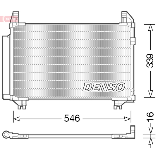 DCN50039 - Condenser, air conditioning 