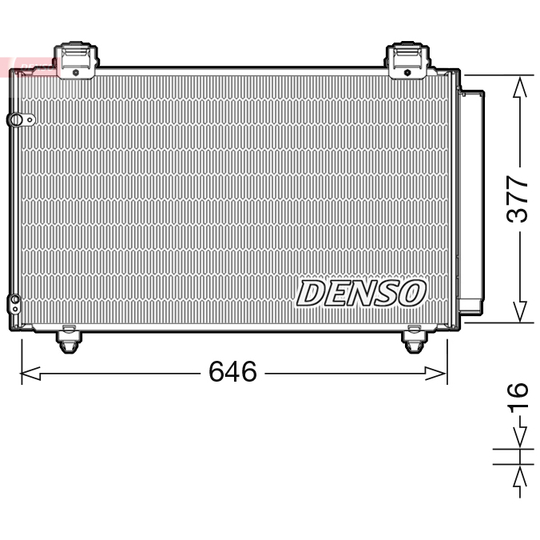DCN50043 - Condenser, air conditioning 
