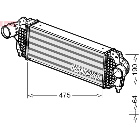 DIT01005 - Intercooler, charger 