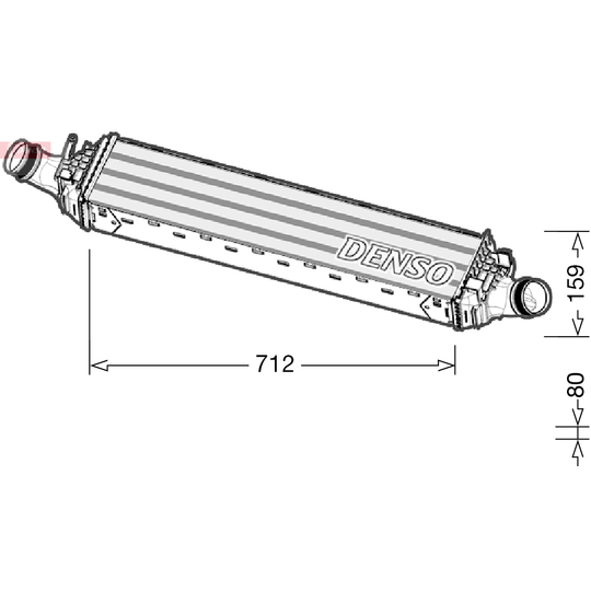 DIT02038 - Intercooler, charger 