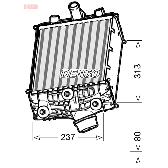 DIT28002 - Intercooler, charger 