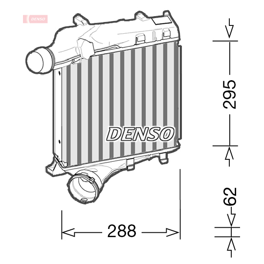 DIT28021 - Intercooler, charger 