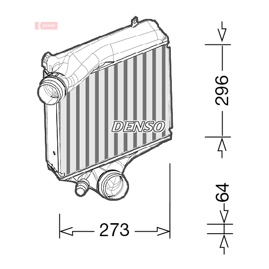 DIT28023 - Intercooler, charger 