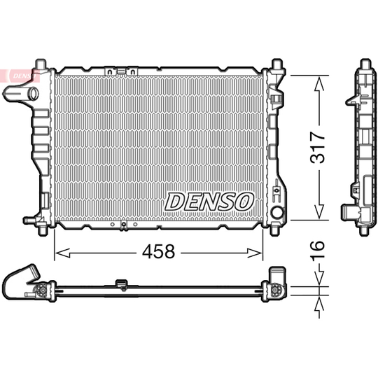 DRM08005 - Kylare, motorkylning 