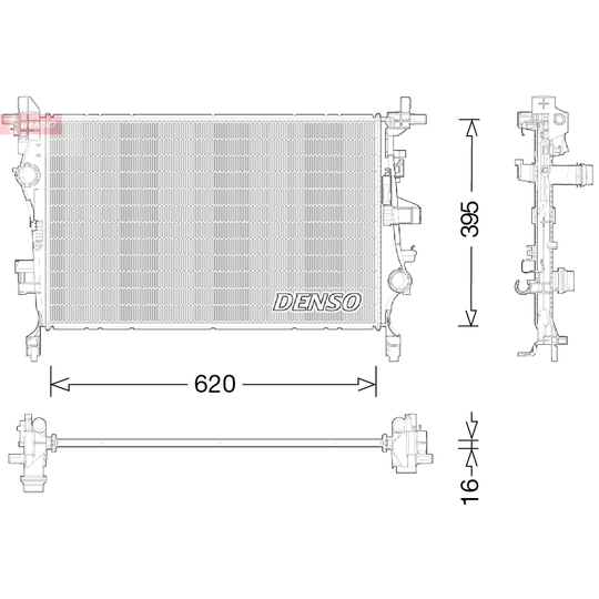 DRM09044 - Radiator, engine cooling 