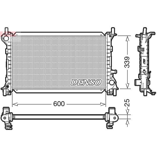 DRM10003 - Radiaator, mootorijahutus 