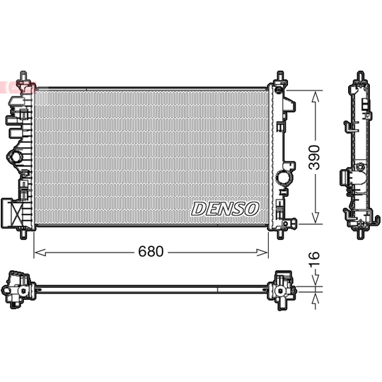 DRM20110 - Radiator, engine cooling 