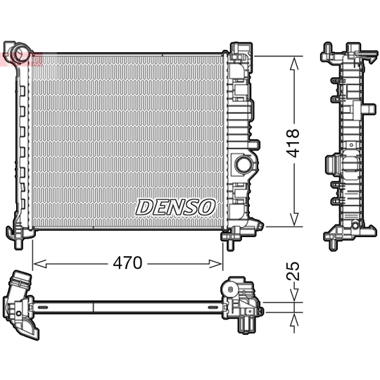 DRM20115 - Radiator, engine cooling 