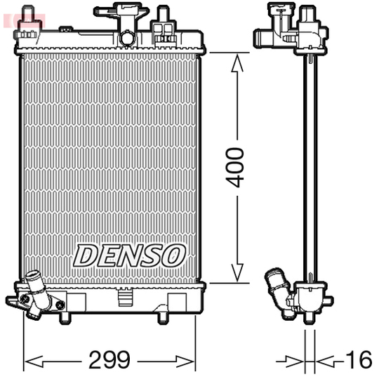 DRM35003 - Radiator, engine cooling 