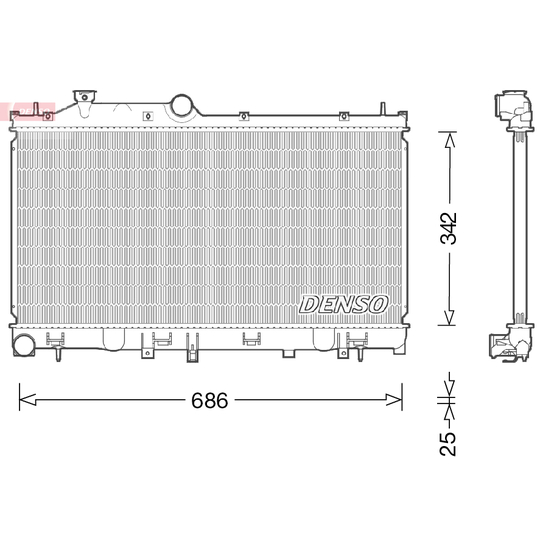 DRM36022 - Radiator, engine cooling 