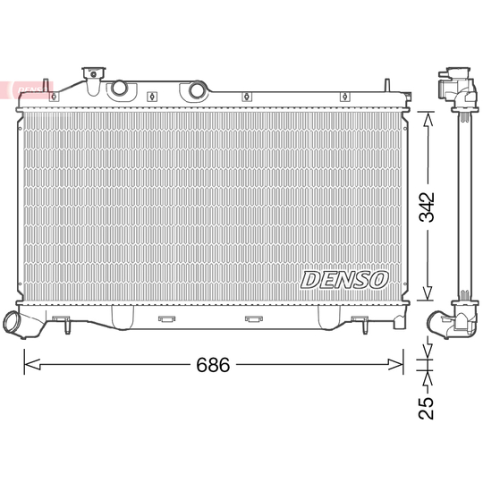 DRM36023 - Radiator, engine cooling 