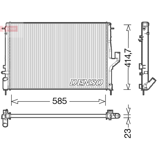 DRM37001 - Radiator, engine cooling 