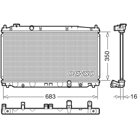 DRM40035 - Radiator, engine cooling 