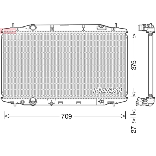 DRM40041 - Radiaator, mootorijahutus 