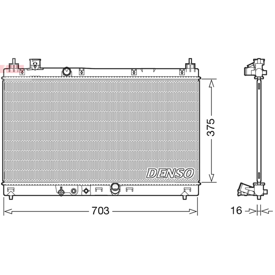 DRM40045 - Radiator, engine cooling 