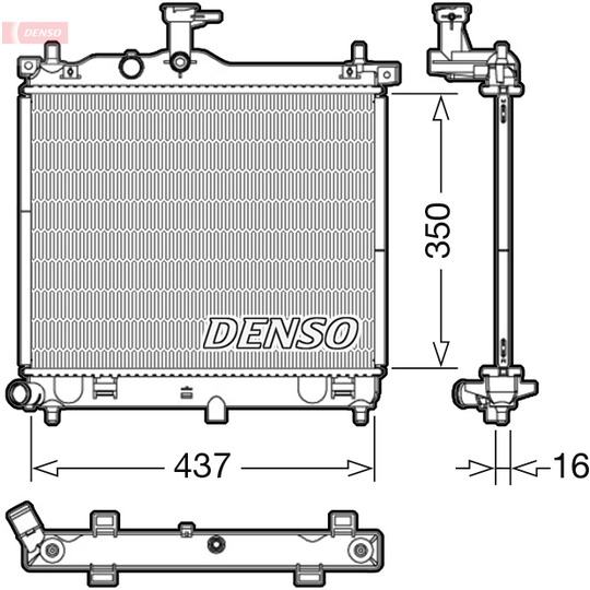 DRM41012 - Radiator, engine cooling 