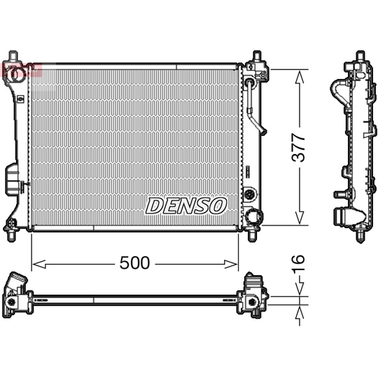 DRM41013 - Radiator, engine cooling 