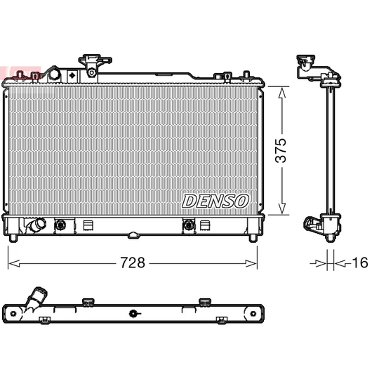 DRM44029 - Radiaator, mootorijahutus 