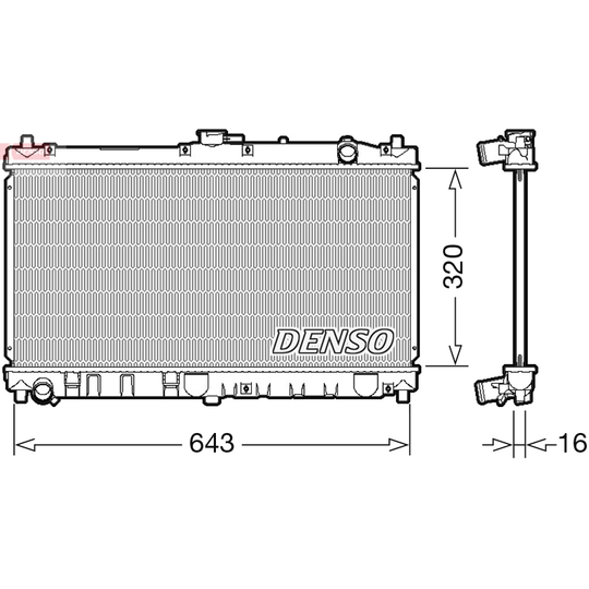 DRM44031 - Kylare, motorkylning 