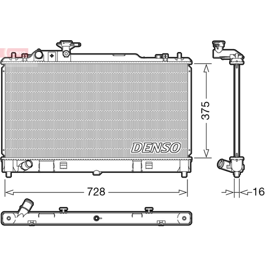 DRM44033 - Radiator, engine cooling 