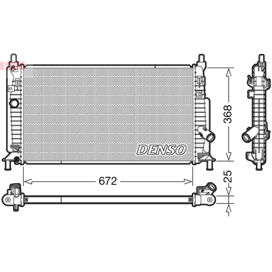 DRM44034 - Radiator, engine cooling 