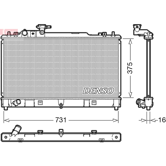 DRM44036 - Radiator, engine cooling 