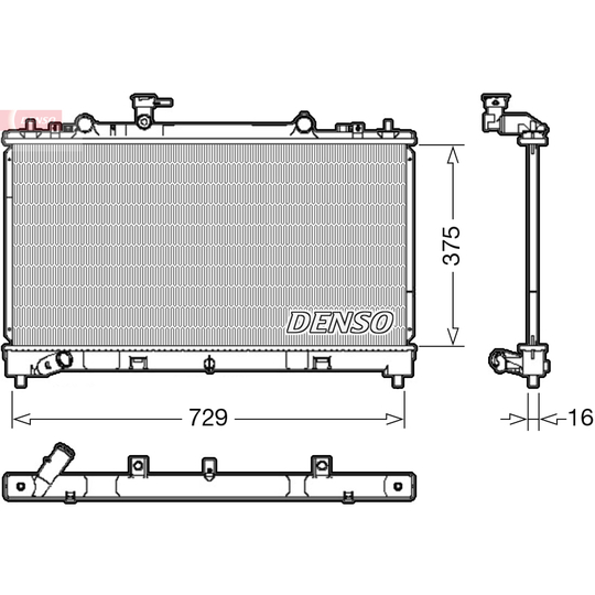 DRM44038 - Radiator, engine cooling 