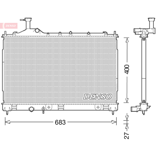 DRM45038 - Radiator, engine cooling 