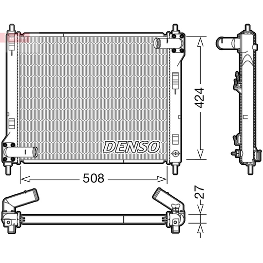 DRM46043 - Radiator, engine cooling 