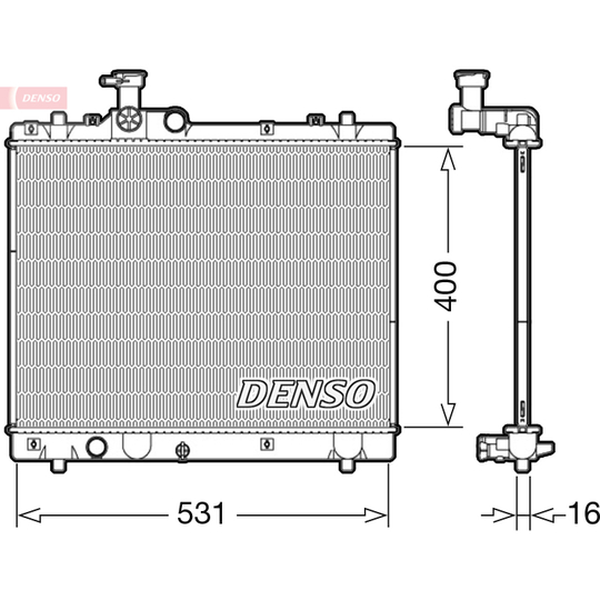 DRM47034 - Radiator, engine cooling 