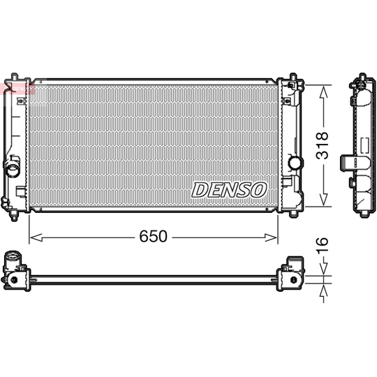 DRM50081 - Radiaator, mootorijahutus 