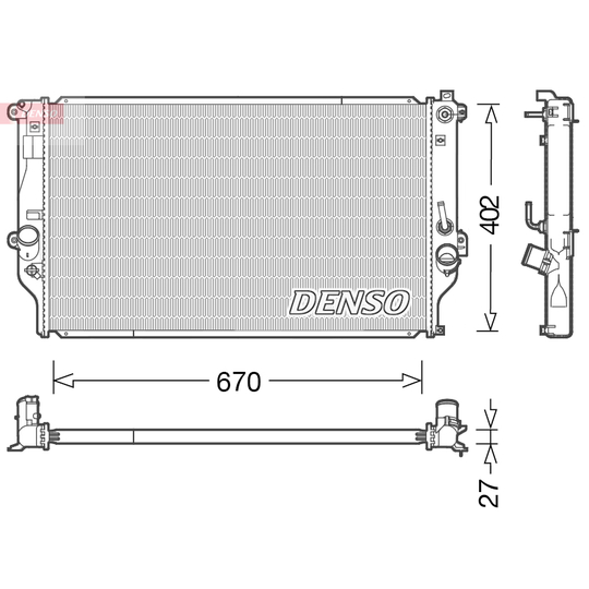 DRM50092 - Radiator, engine cooling 