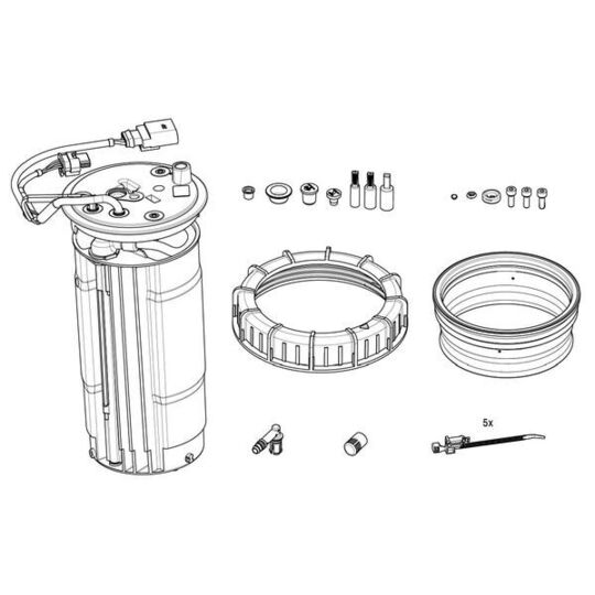 F 01C 600 228 - Heating, tank unit (urea injection) 