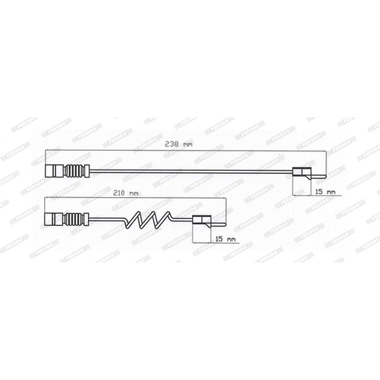 FAI103 - Warning Contact, brake pad wear 