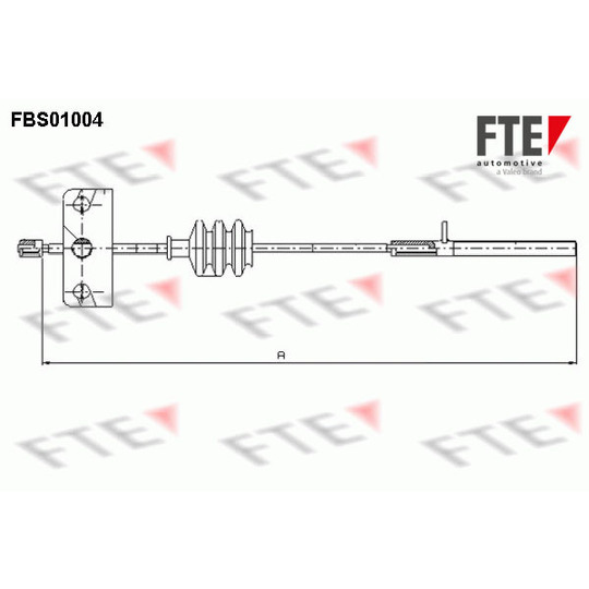 FBS01004 - Cable, parking brake 