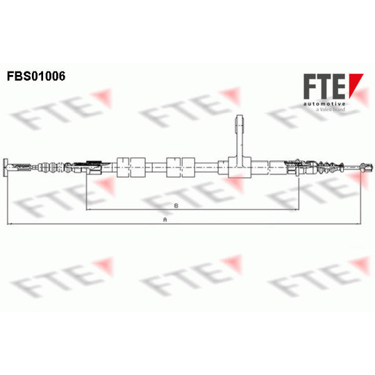 FBS01006 - Cable, parking brake 