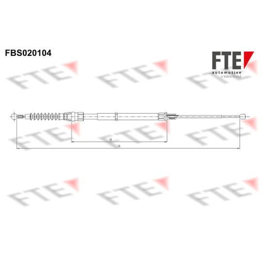 FBS020104 - Cable, parking brake 